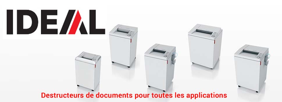 Les destructeurs de documents de la marque Ideal